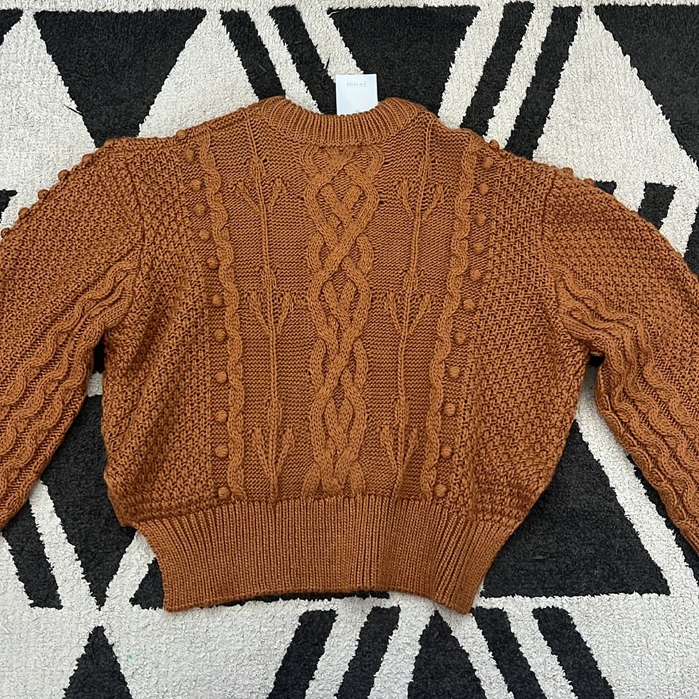 ASOS Cropped Cable Knit Sweater - Picture 7 of 8